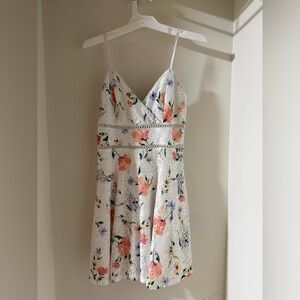 Trixxi Floral Lace Dress with Spaghetti Straps